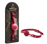 Temptasia Ardor – Breathable Silicone Ball Gag with Adjustable Strap Red > Bondage Gear > Gags and Bits