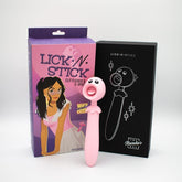 Lick n Stick Pink Clit Flicker and G-Spot Vibrator Toy Finger Stimulator