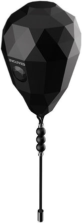 Spinning O (Diamond Textured) – Silicone Brush Vibrator Black BULLETS & EGGS