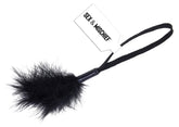 Black Peaches n Cream Wrist Feather Tickler – Elegant Teasing Toy Default Title Whips & Paddles