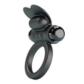 Debonaire (Black) – Vibrating Rabbit Cock Ring Black > Cock Ring > Vibrating