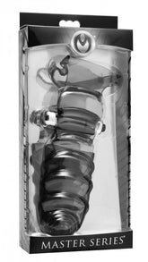 Master Series Bang Bang Vibrating Finger Glove Black Black Finger Stimulator