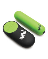 Glow in the Dark Bullet Vibrator with Remote Control Green BULLETS