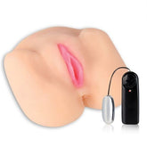 Vibrating Spread Eagle Pussy and Ass – Vibrator Beige Strokers - Vibrating