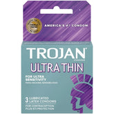 Trojan Sensitivity Ultra Thin Lubricated Condoms – 3 Pack Condoms Default Title > Essentials > Condoms