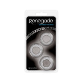 Ns Novelties Renegade Intensity Stretch Cock Ring Set Clear COCK RING Set