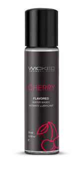 Aqua Cherry Flavored Water Based Intimate Lubricant - 1 Fl. Oz. Cherry > Lube > Flavoured