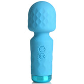 Bang 10X Mini Silicone Wand Blue 4.5 Inch Powerful Vibration Flexible Neck Electric Massager