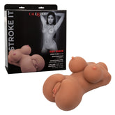 Stroke It Body Banger Male Masturbator Real Flesh Brown 8 Inches Flesh Brown Strokers - Manual