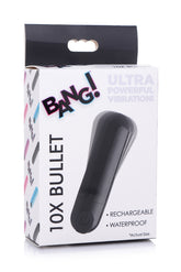 Bang 10X Rechargeable Vibrating Bullet (Black) – Compact Bullet Vibrator > Vibrators > Mini Vibrators