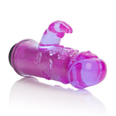 Amethyst Dual Tongued Arouser Vibrator with Single Speed Control VIBRATORS-RABBIT