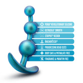 Anal Adventures Matrix Gamma Teal Anal Plug for Intense Pleasure > Anal Range > Anal Beads