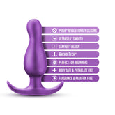 Anal Adventures Quantum Plug Anal Toy in Galactic Purple Color Prostate Tools
