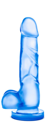 B Yours Sweet N Hard 4 Realistic Dong with Suction Base Blue DONGS