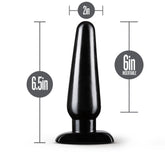 Basic Large Black Anal Plug for Comfortable Intimate Adventures Butt Plugs