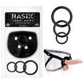 Basix Rubber Works Universal Harness - Plus Size Black Harnesses & Strap-Ons
