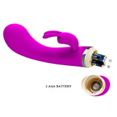 Pretty Love Freda (Pink) – Silicone 30 Function Rabbit Vibrator Purple > Vibrators > Ladies > Rabbit