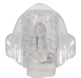 CalExotics Clear Vibrating Tongue Teaser Foil Pack Intimacy Toy Vibrators