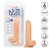 CalExotics Size Queen 6 Inch Realistic Adult Dildo Ivory Dongs Realistic
