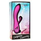 California Dreaming Malibu Minx Pink Ergonomic Vibrating Suction Toy VIBRATORS-RABBIT