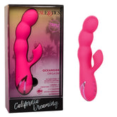 California Dreaming Oceanside Orgasm Massager with Clitoral Suction and Vibrating Functions VIBRATORS-RABBIT-MULTI