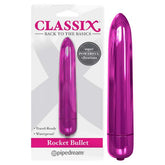 Classix Rocket Metallic Bullet Vibrator 8.9 cm for Intimate Adventures BULLETS