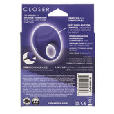 Closer Intimate Vibrating Ring Embrace Purple COCK RING Set