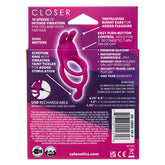 Closer Intimate Vibrating Ring with Bunny Ears Pink Cock Rings Vibrating