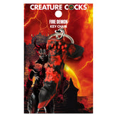 Creature Cocks Fire Demon Keychain Fantasy Accessory Gag Gifts & Novelties