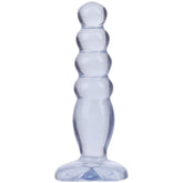 Crystal Jellies Clear Anal Plug Soft Flexible Graduated Toy Butt Plugs