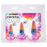 Crystal Jellies Rainbow Anal Trainer Set – Flexible Anal Plugs > Anal Range > Butt Plug Kits