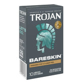 Trojan Sensitivity Bareskin Lubricated Condoms – Thin Latex Condoms 10 Pack Default Title > Essentials > Condoms