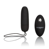 Silicone Remote Bullet Black Compact Waterproof Vibrator with 12 Functions and 32.75ft Remote Control BULLETS