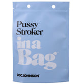 Doc Johnson Frosted Pussy Stroker Masturbator Handheld Toy Strokers - Manual