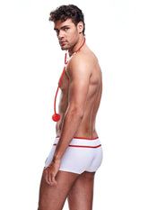 Doctor Love Two-Piece Adult Intimate Set Medium Large White Mens Costumes