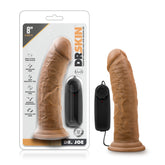 Dr Joe 8 Inch Realistic Vibrating Dildo with Suction Cup Mocha DONGS Vibrating