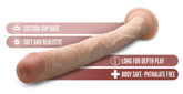 Dr Skin 19 Inch Realistic Beige Dildo with Suction Base Dongs Realistic
