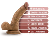 Dr Stephen Realistic 6.5 Inch Suction Cup Dildo With Balls Tan Dongs Realistic