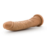 Dr. Skin Realistic Dildo With Suction Cup Base Mocha 8.5 Inch Dongs Realistic