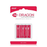 Dragon AAA Alkaline Batteries 4 Pack Long Lasting Power Pack Batteries