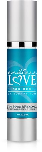 Endless Love Stay Hard Water Based Lubricant for Men 1.7 Oz ENHANCERS