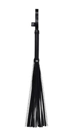 Shadow Chain Flogger – Faux Leather and Chain Impact Toy Black > Bondage Gear > Whips & Floggers