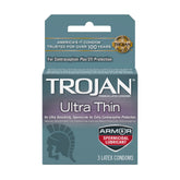Trojan Ultra Thin Armor Spermicidal Condoms - 3 Pack > Essentials > Condoms