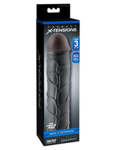 Fantasy X-Tension Mega 3-Inch Penis Extension Sleeve Black SLEEVES