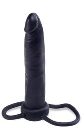 Fetish Fantasies Double Trouble Strap-On Dildo Black Adult Toy ANAL TOYS