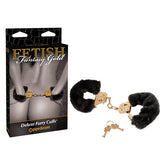 Fetish Fantasy Gold Deluxe Furry Cuffs Black Gold Furry Restraints > Bondage Gear > Restraints