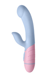 Ffix Rabbit Wand Vibrator Light Blue 20-Mode Waterproof Adult Toy VIBRATORS-RABBIT