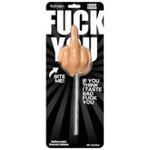Fuck You Finger Fucker Lollipop – Butterscotch Flavored Edible Party Supplies