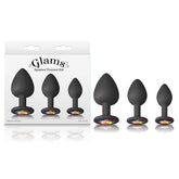 Glams Spades Trainer Kit Butt Plugs with Gems Set of 3 Sizes > Anal Range > Butt Plug Kits