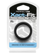 Xact-Fit Ring 2-Pack #14 Black Cockrings